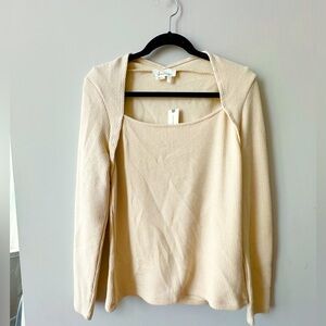 NWT Anthropologie knit long sleeve sweater size L